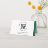 QRコード生成情報折り畳み式卓上標識 プレイスカード (裏面)