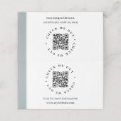 QRコード生成情報折り畳み式卓上標識 プレイスカード (外部開封)