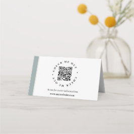 QRコード生成情報折り畳み式卓上標識 プレイスカード