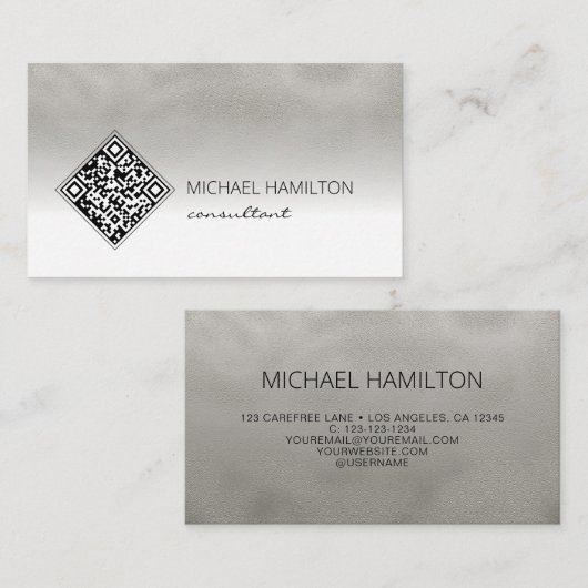 QRコード産業 名刺 (正面/裏面)