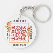 QRコード番号 キーホルダー (裏面)