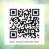 QRコード白モダン走査可スタイリッシュ能 ウィンドウサイン (シート3)