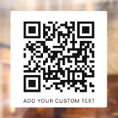 QRコード白モダン走査可スタイリッシュ能 ウィンドウサイン (シート2)