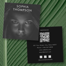 QRコード白黒フォトソーシャルメディアのアイコン