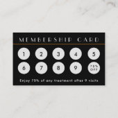 QRコード白黒ヘルスメンバーシップカード エンクロージャーカード (裏面)