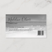 QRコード白黒海海プロフェッショナルバス 名刺 (裏面)