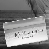 QRコード白黒海海プロフェッショナルバス 名刺