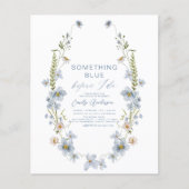 QRコード私が招待状する前に何か青 (正面)