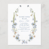 QRコード私が招待状する前に何か青 チラシ (正面)