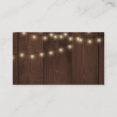 QRコード素朴な田舎シックな結婚式RSVP エンクロージャーカード (裏面)