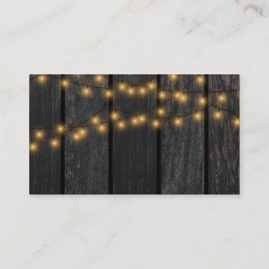 QRコード素朴ひまわりシック結婚式RSVP エンクロージャーカード (裏面)