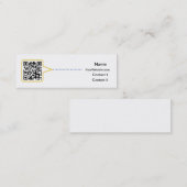 QRコード細い名刺 スキニー名刺 (正面/裏面)