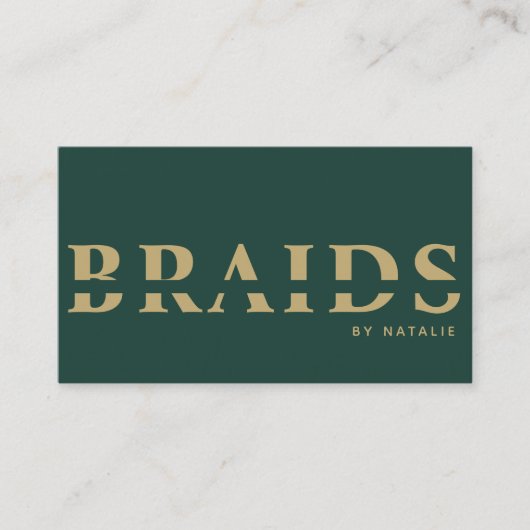 QRコード組み込み美しいサロン組み付けヘアスタイリスト 名刺 (正面)