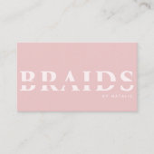 QRコード組み込み美しいサロン組み付けヘアスタイリスト 名刺 (正面)