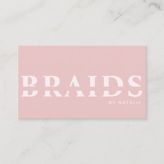 QRコード組み込み美しいサロン組み付けヘアスタイリスト 名刺 (正面)