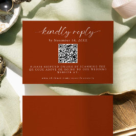 QRコード結婚が親切にミニマルRに応答した後 出欠カード