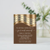 QRコード結婚のブライダルシャワー茶色 (スタンド正面)