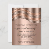 QRコード結婚のブライダルシャワー誕生日バラ赤面 (正面)