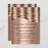 QRコード結婚のブライダルシャワー誕生日バラ赤面 (正面/裏面)