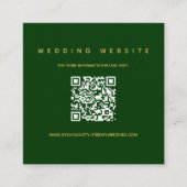QRコード結婚のWebサイト エンクロージャーカード (正面)