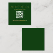 QRコード結婚のWebサイト エンクロージャーカード (正面/裏面)