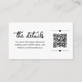 QRコード結婚エンクロージャカードを使用した詳細 エンクロージャーカード