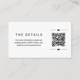 QRコード結婚エンクロージャカードを使用した詳細 エンクロージャーカード