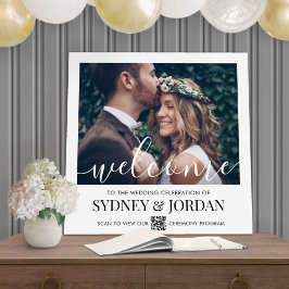QRコード結婚式 プログラムウェルカムフォトスクエア