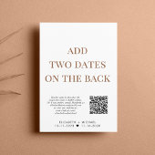 QRコード結婚披露宴の後の幸せな時間 招待状