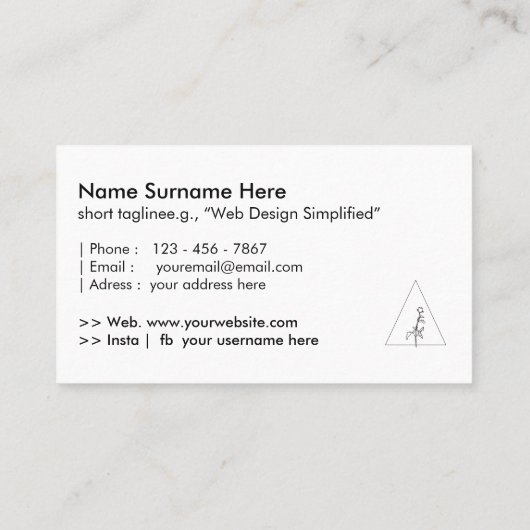 QRコード統合 名刺 (裏面)