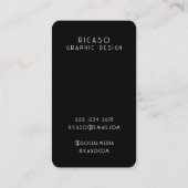 QRコード線パターンパーソナライズされた 名刺 (裏面)