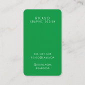 QRコード線パターンパーソナライズされた 名刺 (裏面)