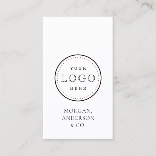 QRコード縦ロミニマルゴ 名刺 (正面)