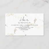 QRコード美容師抽象芸術 名刺 (裏面)