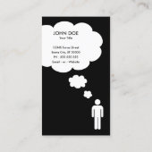 qrコード考えバブル 名刺 (裏面)