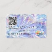 QRコード自筆型クレジッモダントカードスタイル 名刺 (正面)