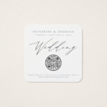 QRコード航海のビーチシーセル結婚式招待状