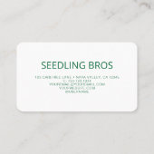 QRコード芝生気にが接続 名刺 (裏面)