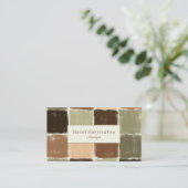 QRコード芸術的名刺の色自然付 名刺 (スタンド正面)