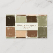 QRコード芸術的名刺の色自然付 名刺 (正面)