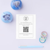 QRコード表のトップディスプレイ チラシ (シングル)