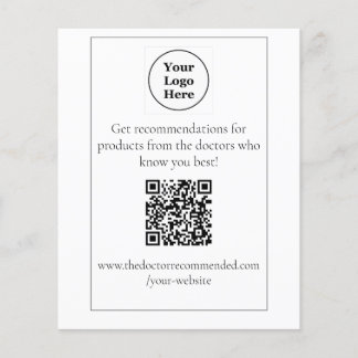 QRコード表のトップディスプレイ チラシ