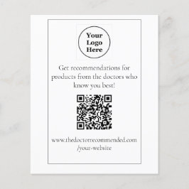 QRコード表のトップディスプレイ チラシ