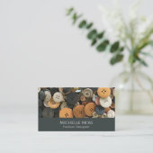 QRコード裁縫ボタンのプロフェッショナル変更 名刺 (スタンド正面)