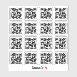 QRコード角丸ビニールステッカー シール