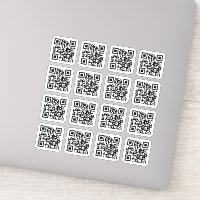 QRコード角丸ビニールステッカー
