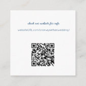 QRコード詳細サンディビーチ結婚式 エンクロージャーカード (裏面)