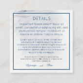 QRコード詳細サンディビーチ結婚式 エンクロージャーカード (正面)