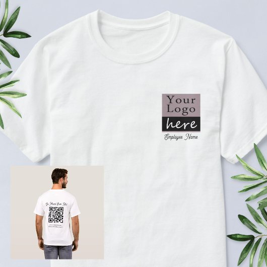 QRコード読み取り ビジネス イベント ロゴTシャツ Tシャツ