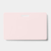 QRコード赤面ピンクフォト名刺 バッジ (裏面)